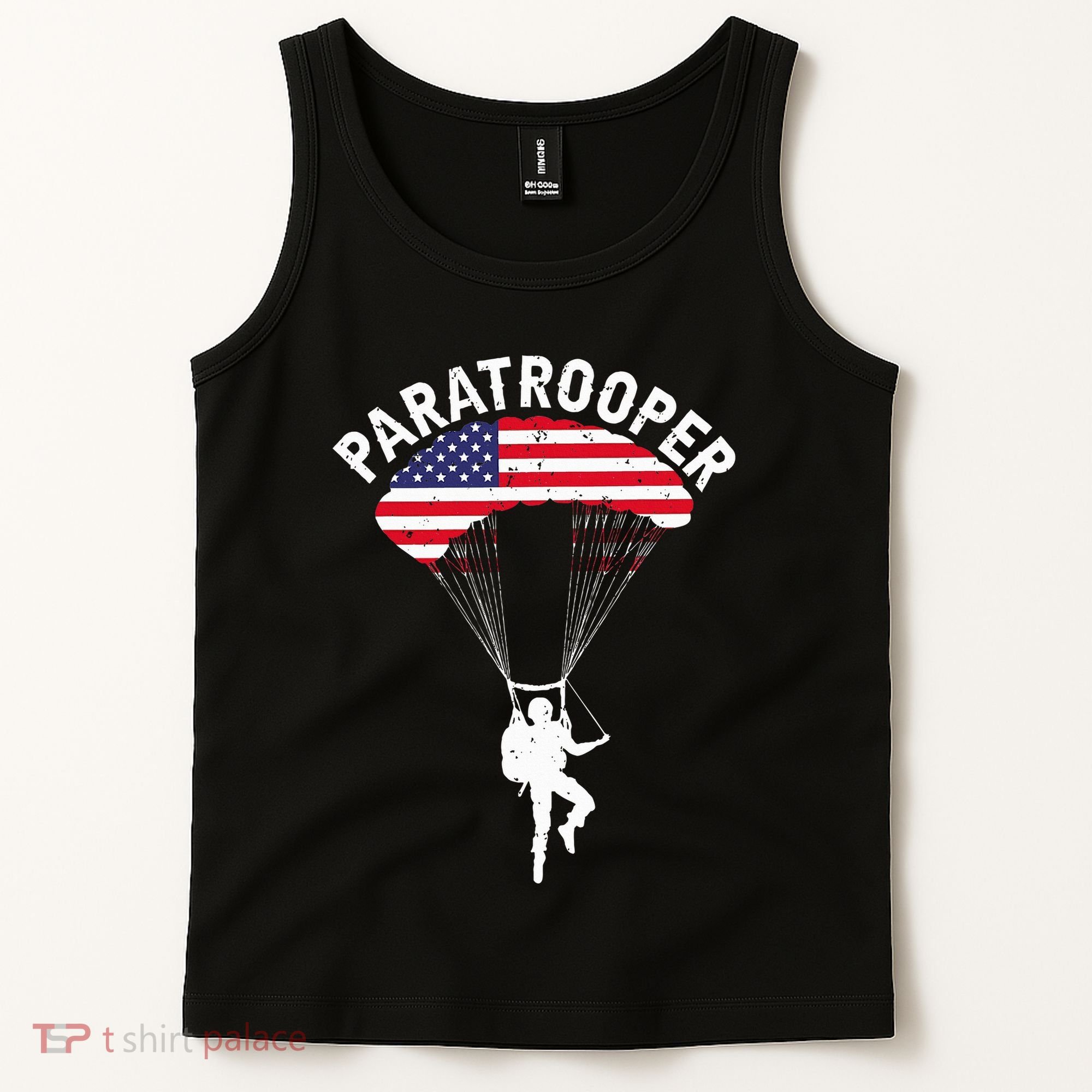 Airborne Paratrooper Military Soldier Army Parachute Tank Top