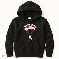 Airborne Paratrooper Military Soldier Army Parachute Kids Hoodie thumb 0