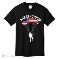 Airborne Paratrooper Military Soldier Army Parachute Kids T-Shirt thumb 0