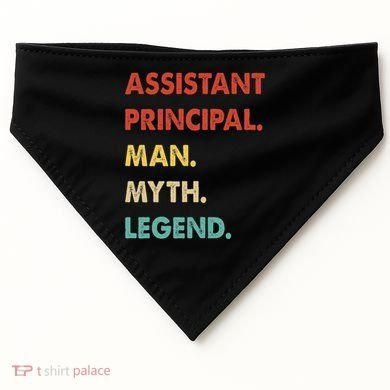 Assistant Principal Man Myth Legend USA-Made Doggie Bandana