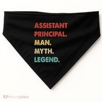 Assistant Principal Man Myth Legend USA-Made Doggie Bandana thumb 0