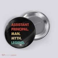 Assistant Principal Man Myth Legend Button thumb 0