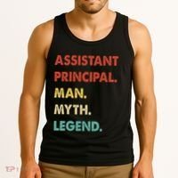 Assistant Principal Man Myth Legend Tank Top thumb 3