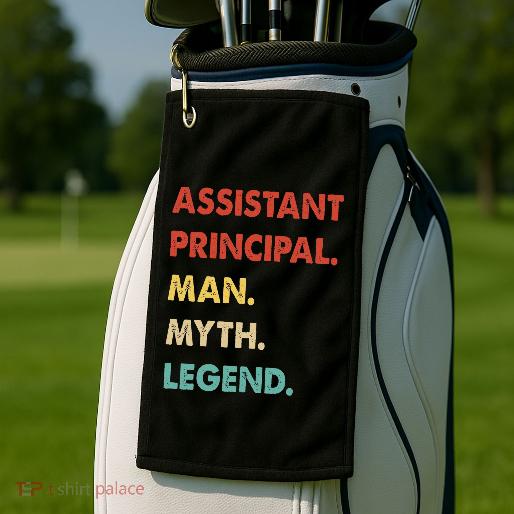 Assistant Principal Man Myth Legend Golf Towel