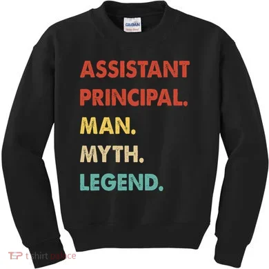 Assistant Principal Man Myth Legend Kids Sweatshirt