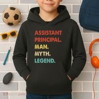 Assistant Principal Man Myth Legend Kids Hoodie thumb 2