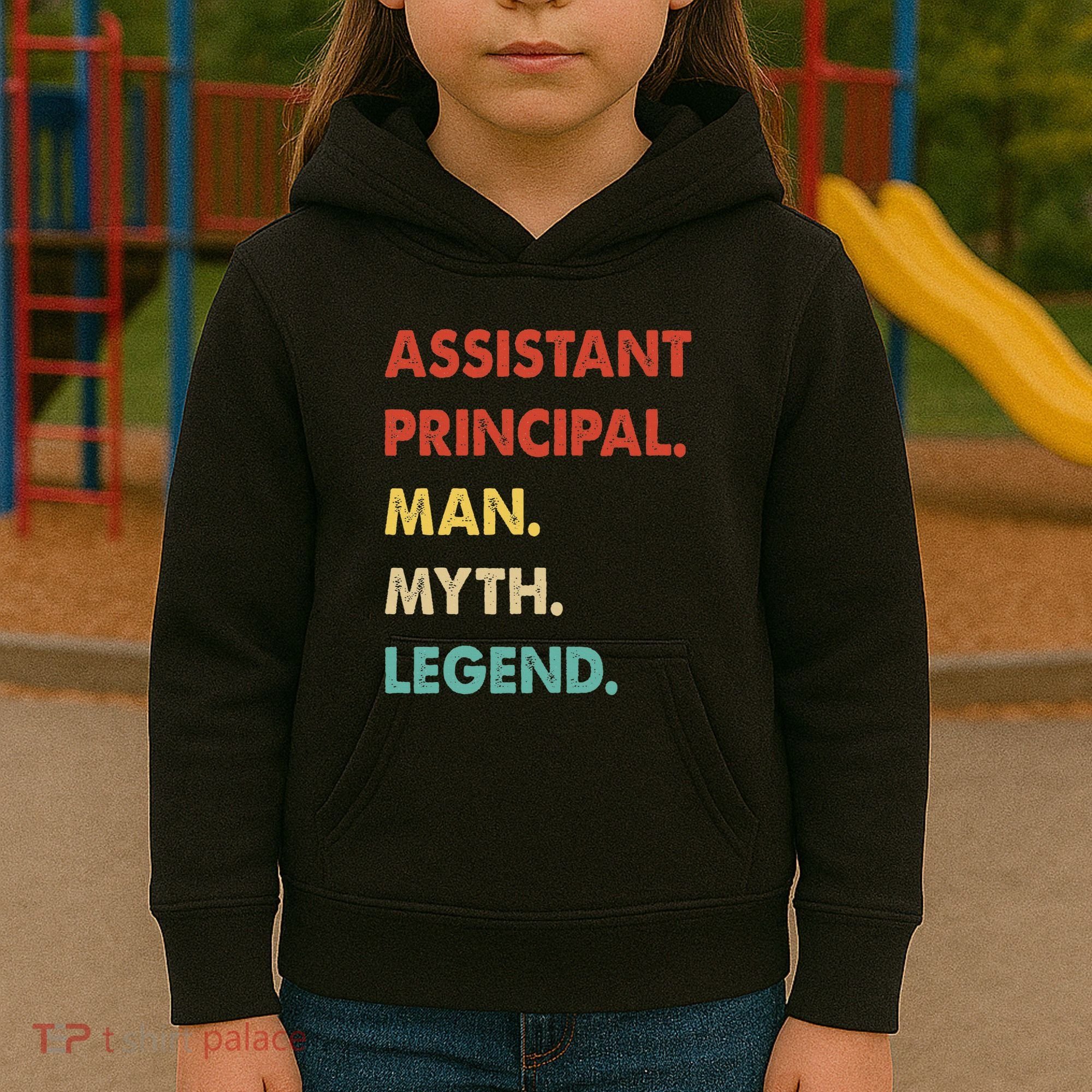 Assistant Principal Man Myth Legend Kids Hoodie