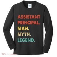 Assistant Principal Man Myth Legend Kids Long Sleeve Shirt thumb 0