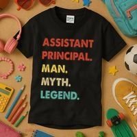 Assistant Principal Man Myth Legend Kids T-Shirt thumb 3