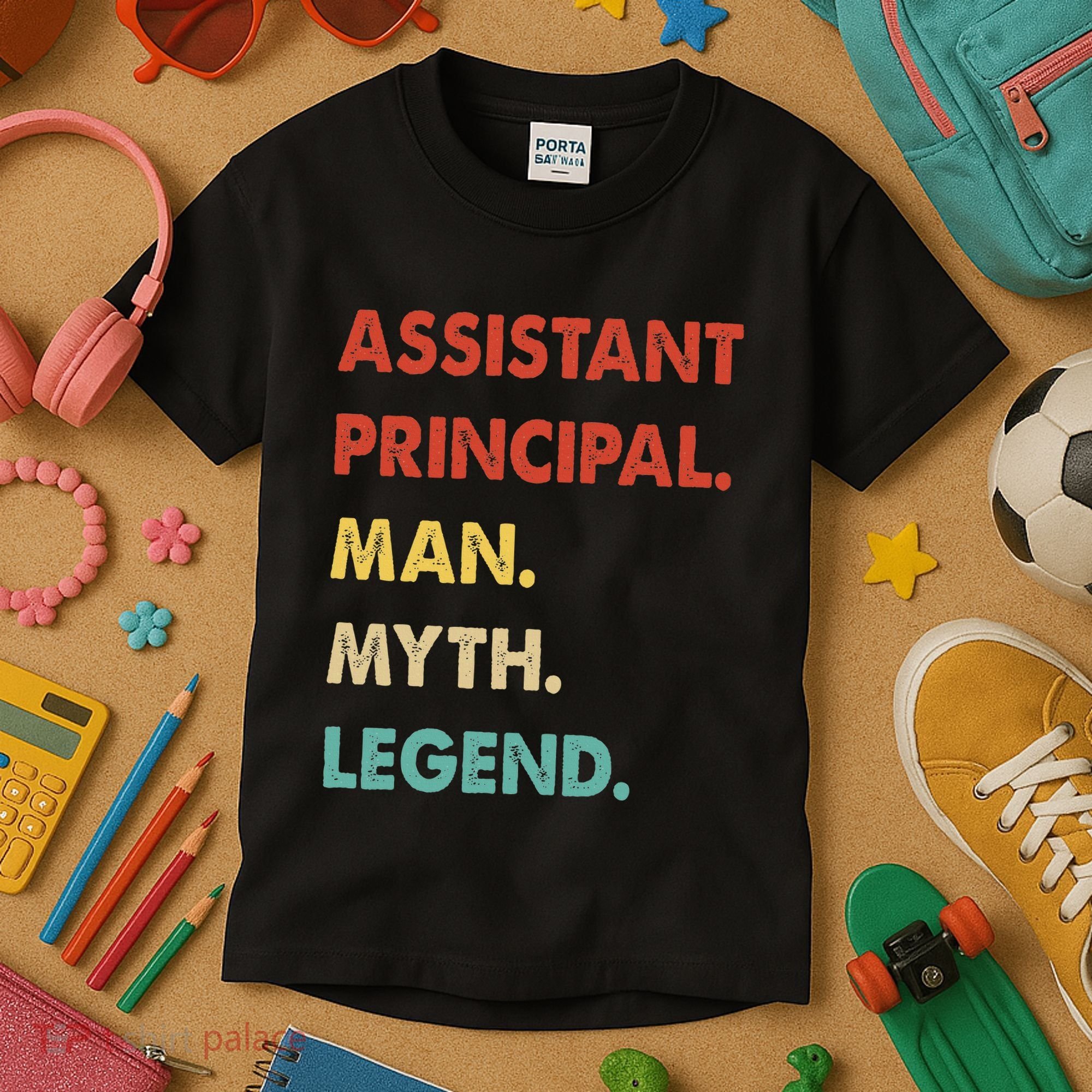 Assistant Principal Man Myth Legend Kids T-Shirt