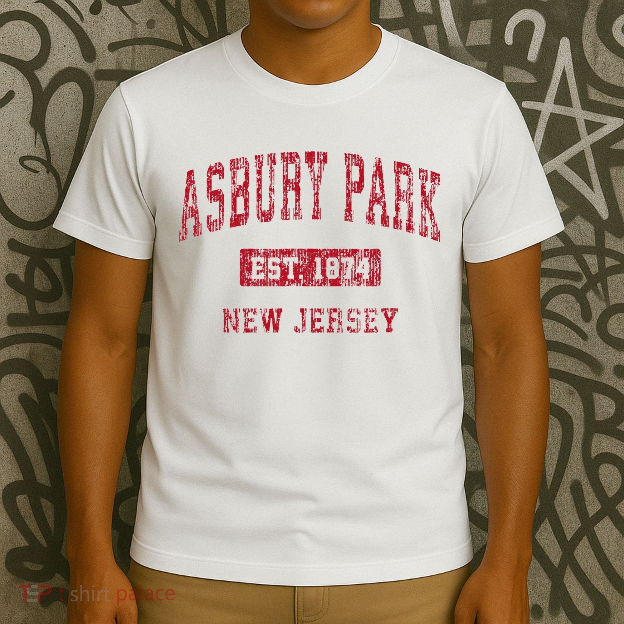 Asbury Park New Jersey Nj Vintage Sports T-Shirt