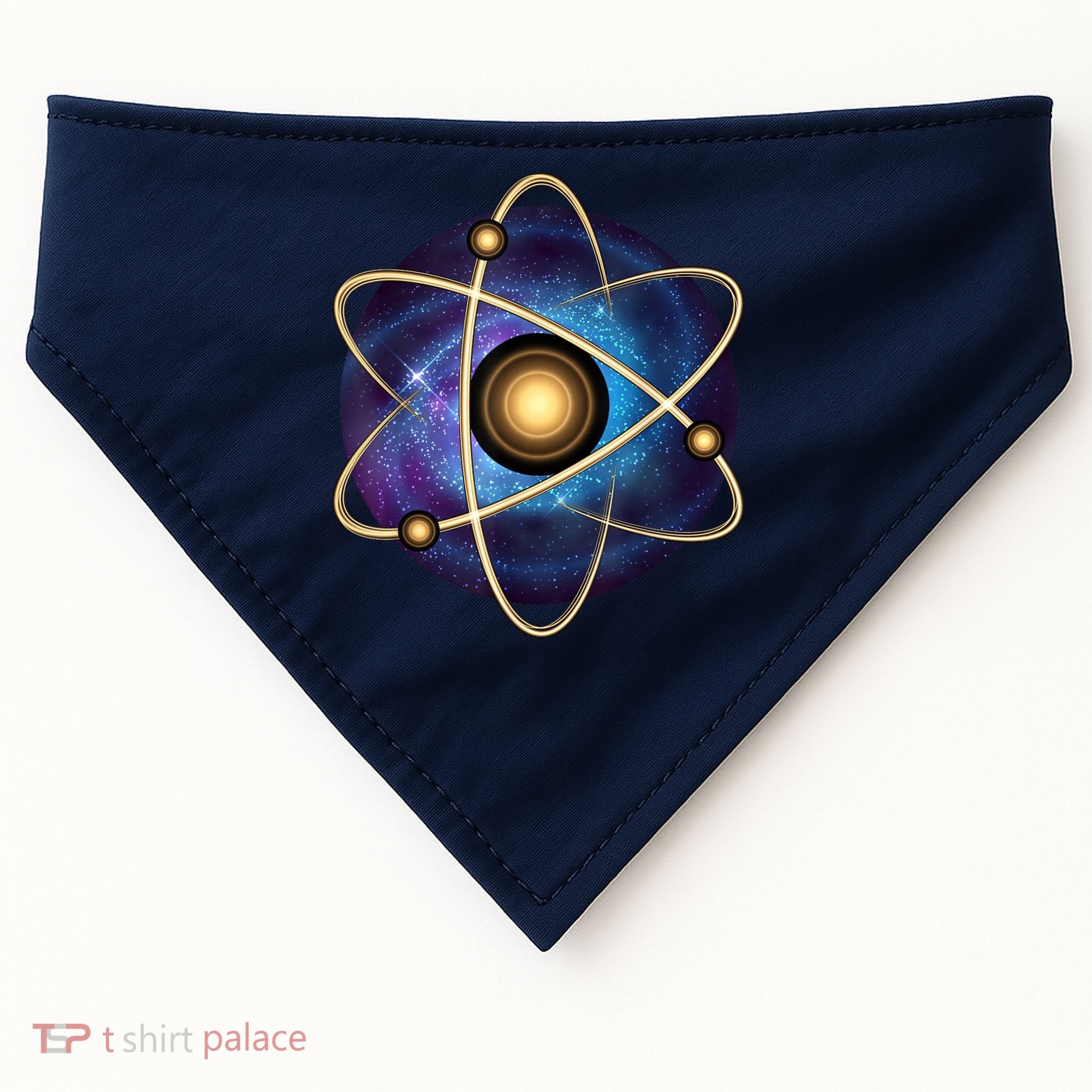 Atom Proton Neutron Physics USA-Made Doggie Bandana