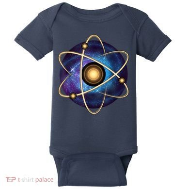 Atom Proton Neutron Physics Baby Bodysuit