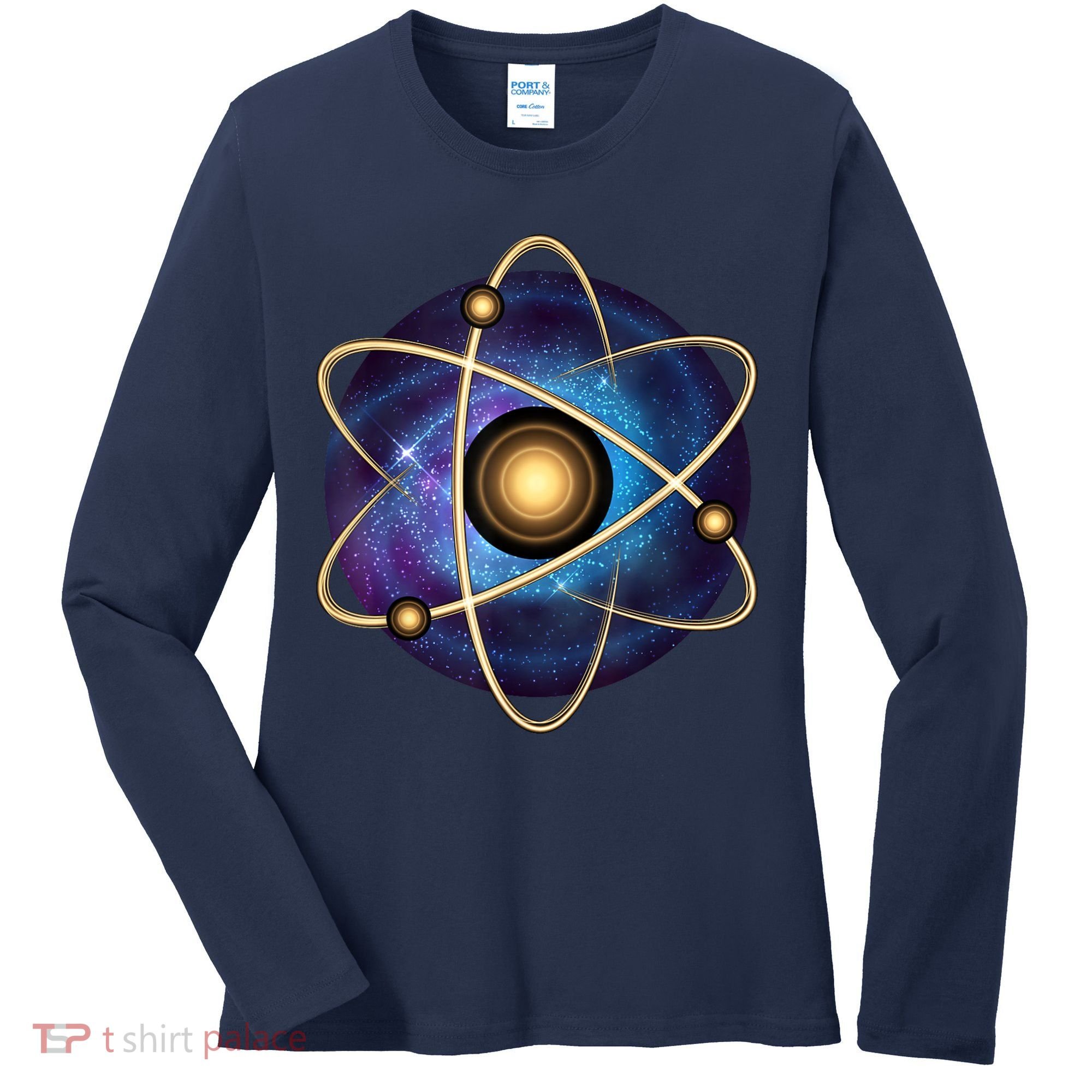 Atom Proton Neutron Physics Women's Long Sleeve Shirt