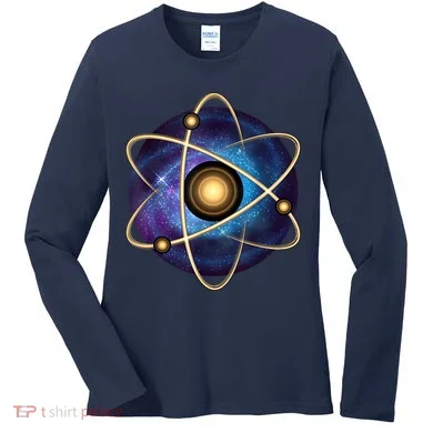 Atom Proton Neutron Physics Women's Long Sleeve Shirt