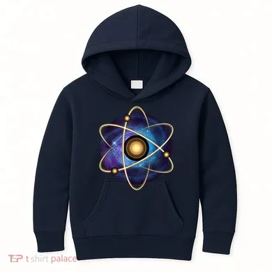 Atom Proton Neutron Physics Kids Hoodie