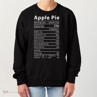 Apple Pie Nutrition Facts Label Costume Thanksgiving Women's Sweatshirt thumb 0