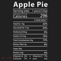 Apple Pie Nutrition Facts Label Costume Thanksgiving Women's Sweatshirt thumb 2