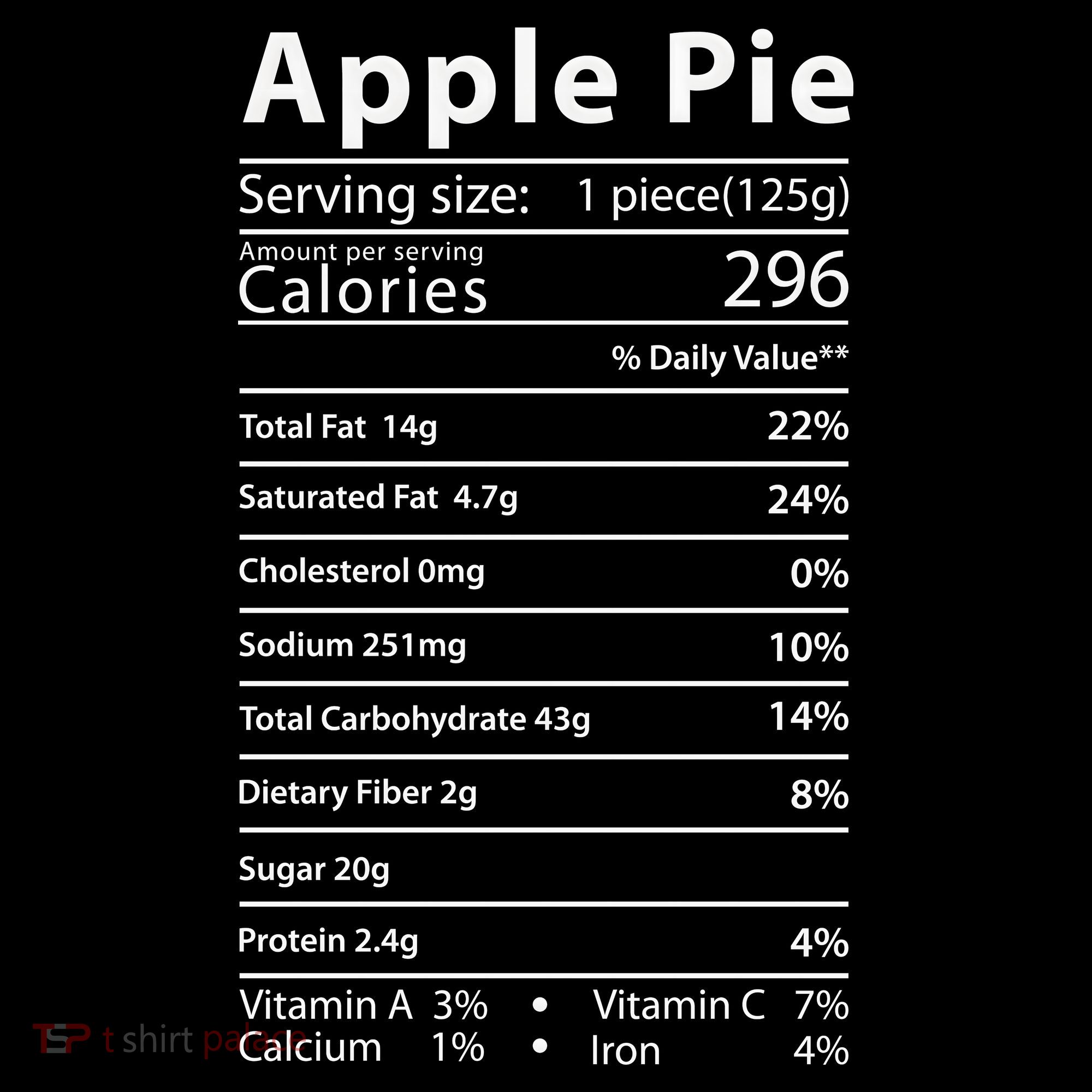 Apple Pie Nutrition Facts Label Costume Thanksgiving Sweatshirt