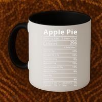 Apple Pie Nutrition Facts Label Costume Thanksgiving Coffee Mug thumb 2