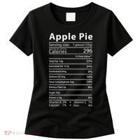 Apple Pie Nutrition Facts Label Costume Thanksgiving Women's T-Shirt thumb 0
