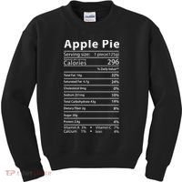 Apple Pie Nutrition Facts Label Costume Thanksgiving Kids Sweatshirt thumb 0