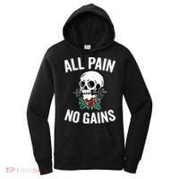 All Pain No Gains Gym Fitness Workout Bodybuilding Women's Hoodie thumb 0