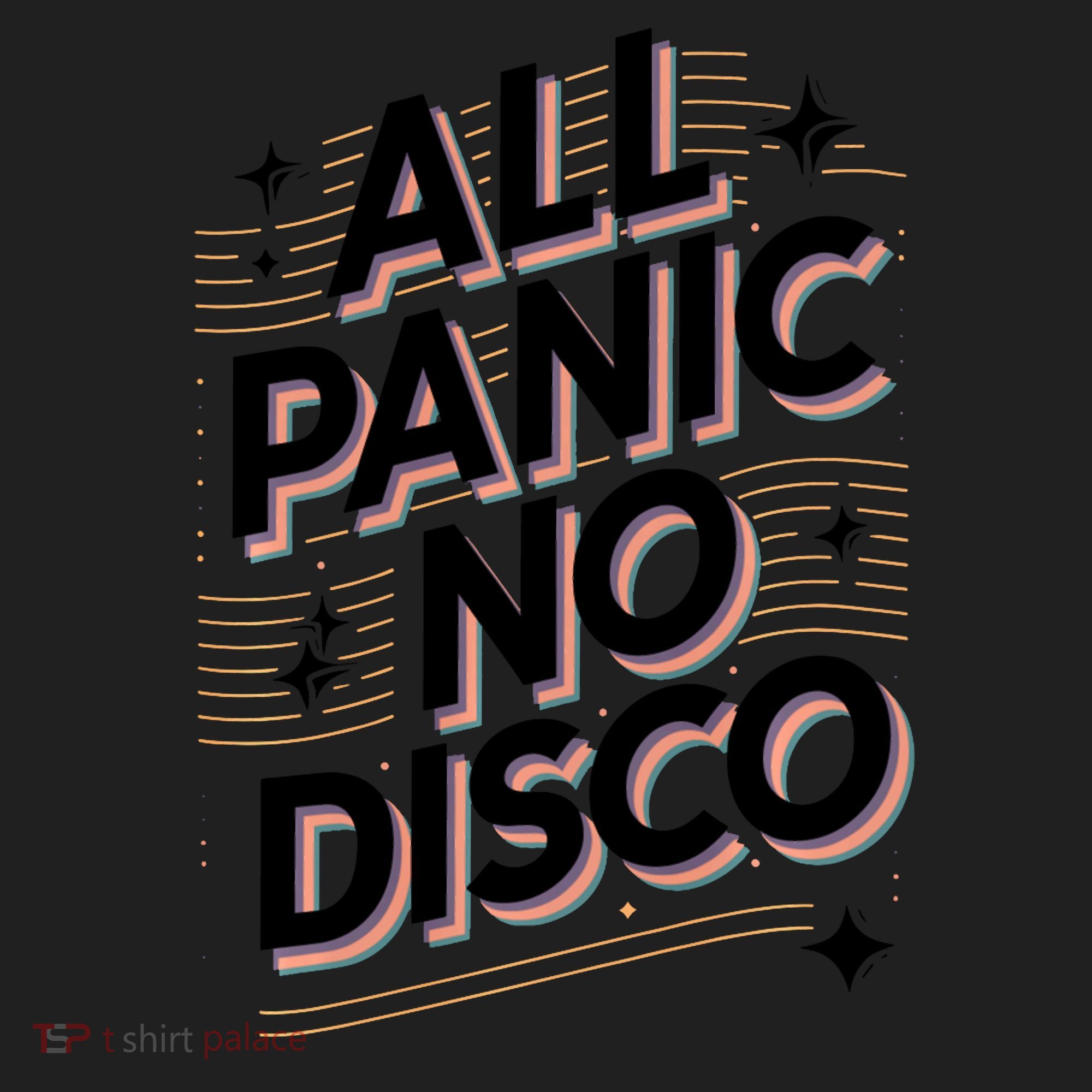 All Panic No Disco Funny Retro Quote Beanie