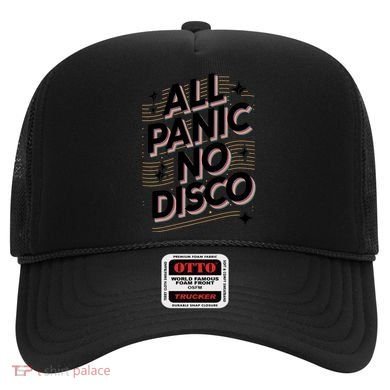 All Panic No Disco Funny Retro Quote Hat