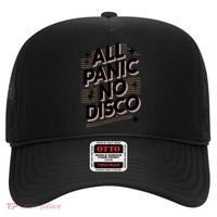 All Panic No Disco Funny Retro Quote Hat thumb 0