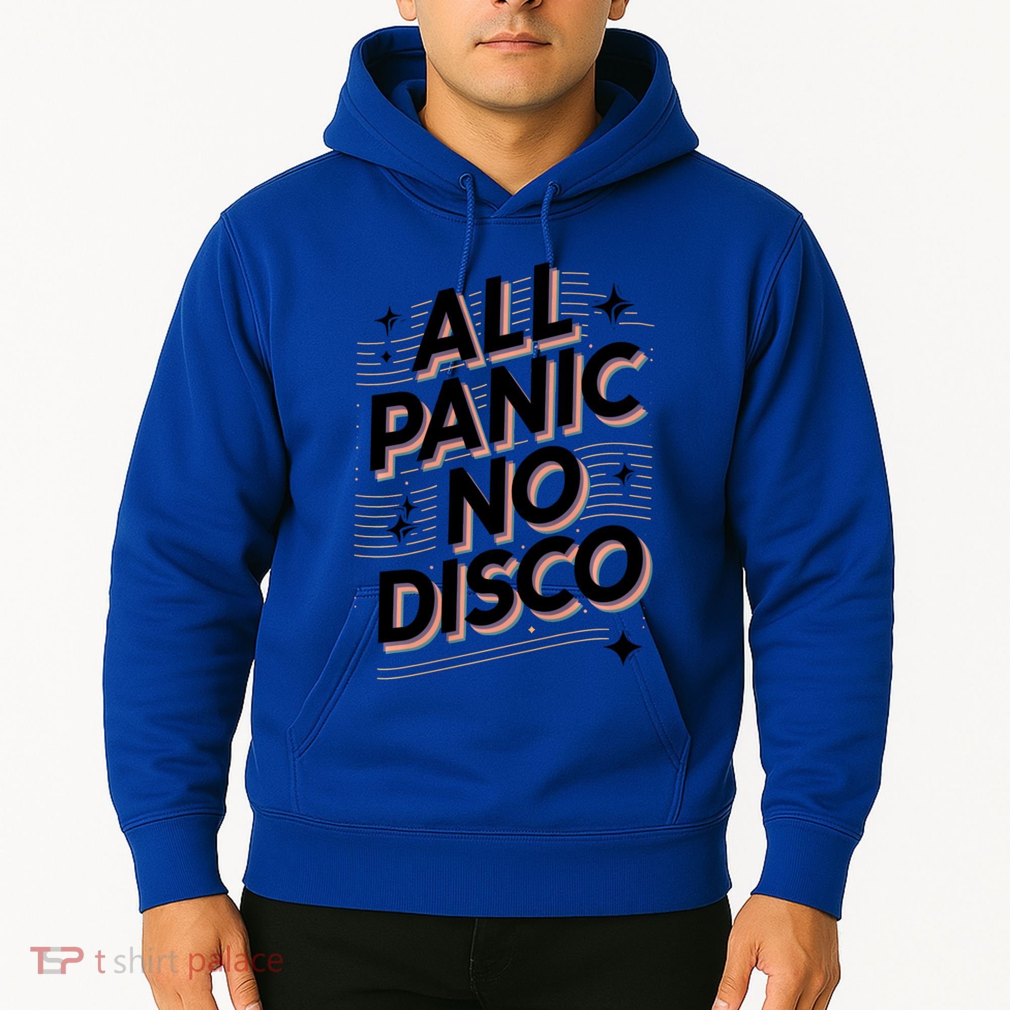All Panic No Disco Funny Retro Quote Hoodie