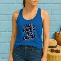 All Panic No Disco Funny Retro Quote Women's Tank Top thumb 2