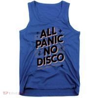 All Panic No Disco Funny Retro Quote Tank Top thumb 0
