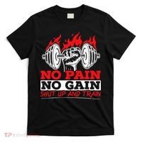 All Pain No Gains Gym Weightlifting Bodybuilding Fitness T-Shirt thumb 0