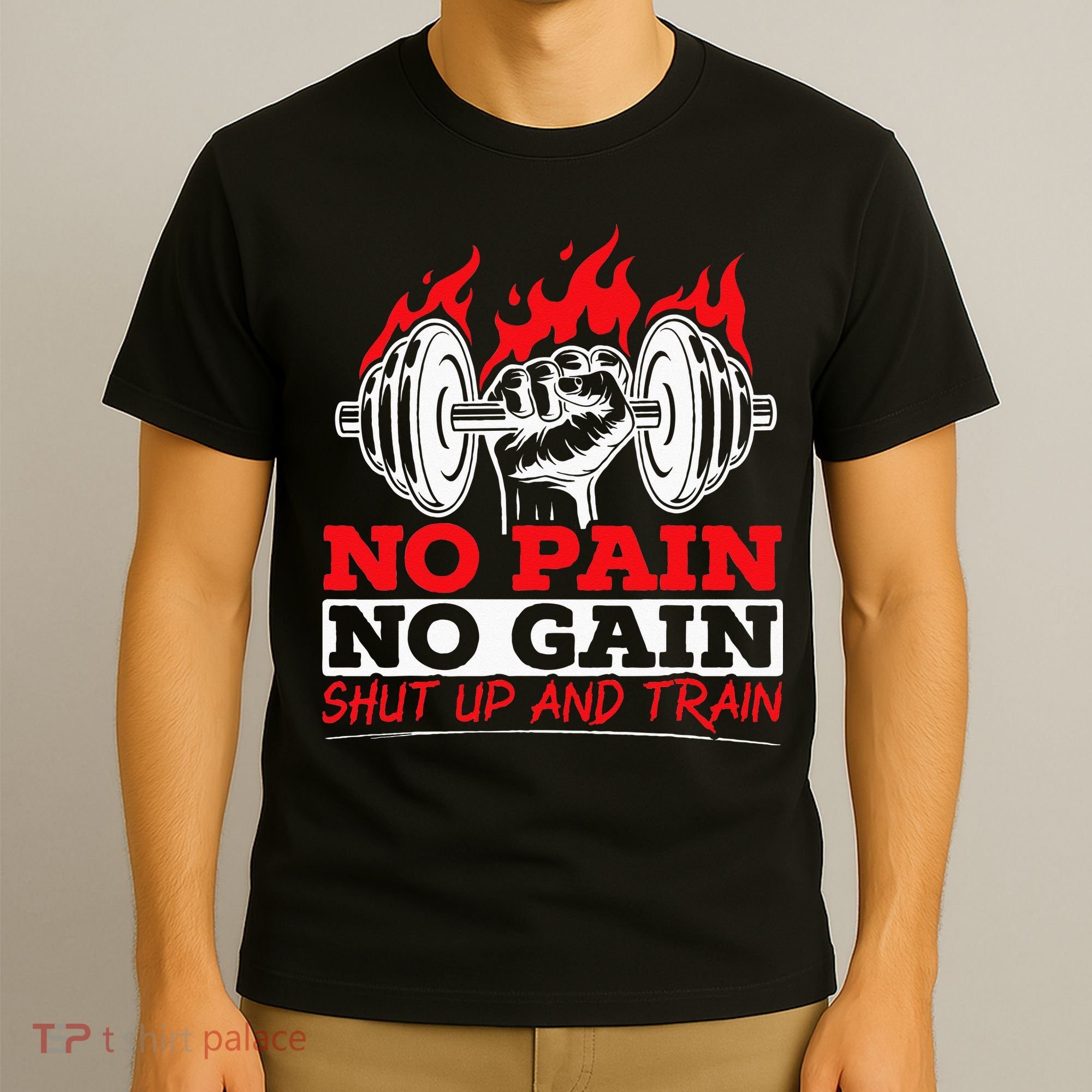 All Pain No Gains Gym Weightlifting Bodybuilding Fitness T-Shirt