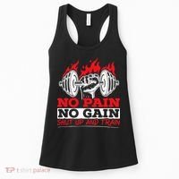 All Pain No Gains Gym Weightlifting Bodybuilding Fitness Women's Tank Top thumb 0
