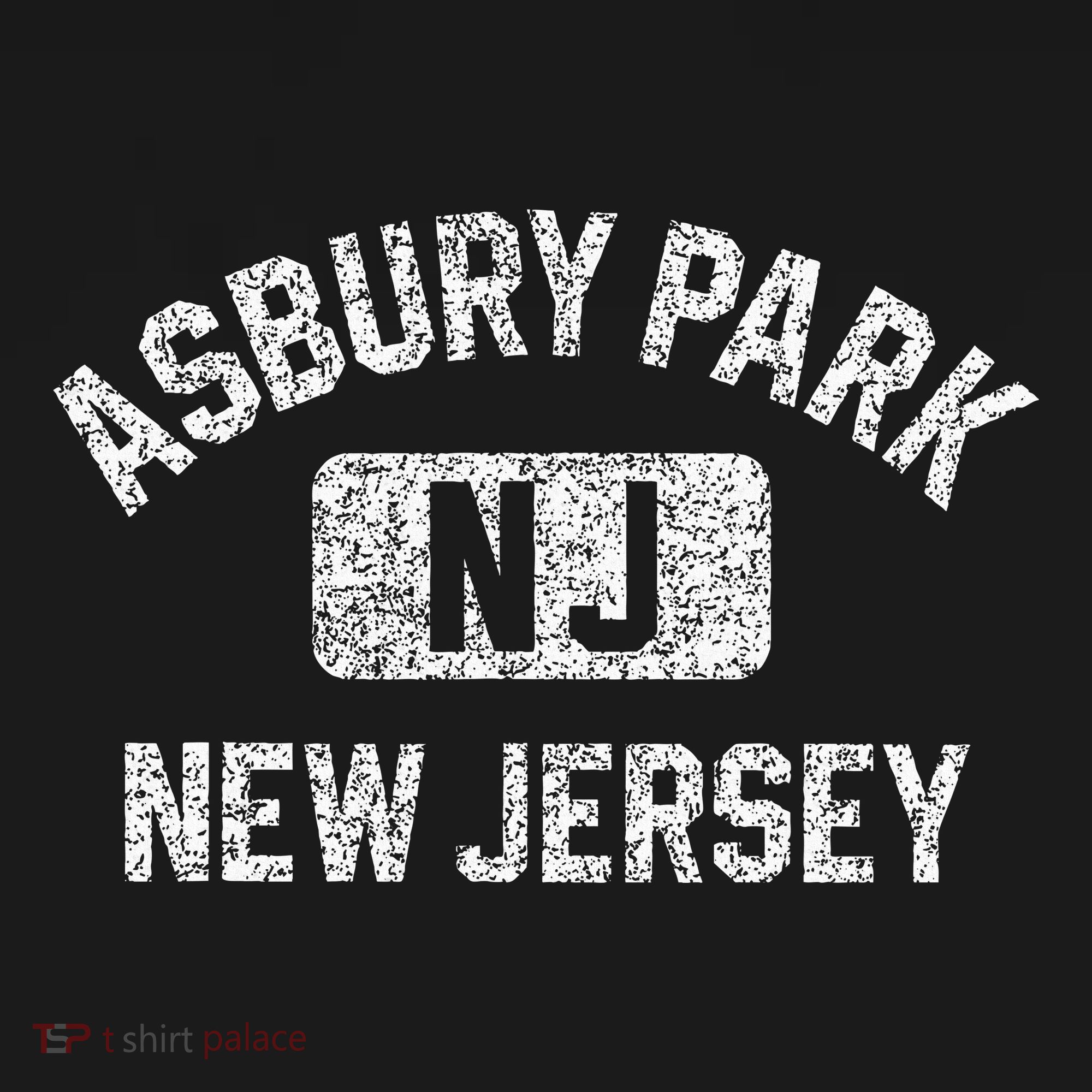 Asbury Park Nj New Jersey Gym Style T-Shirt