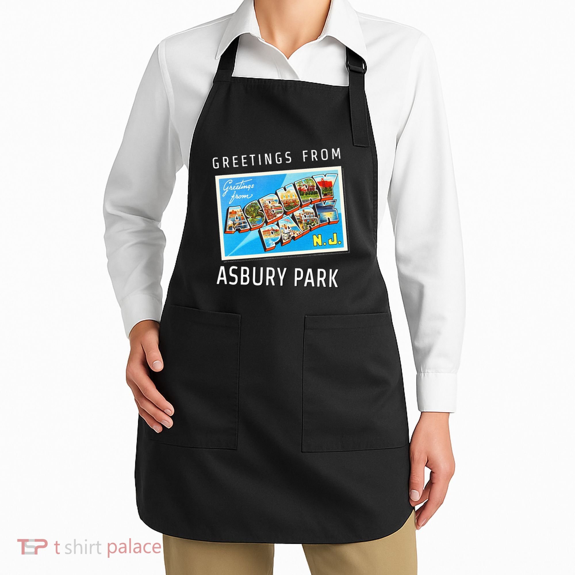 Asbury Park New Jersey Nj Travel Souvenir Gift Postcard Apron