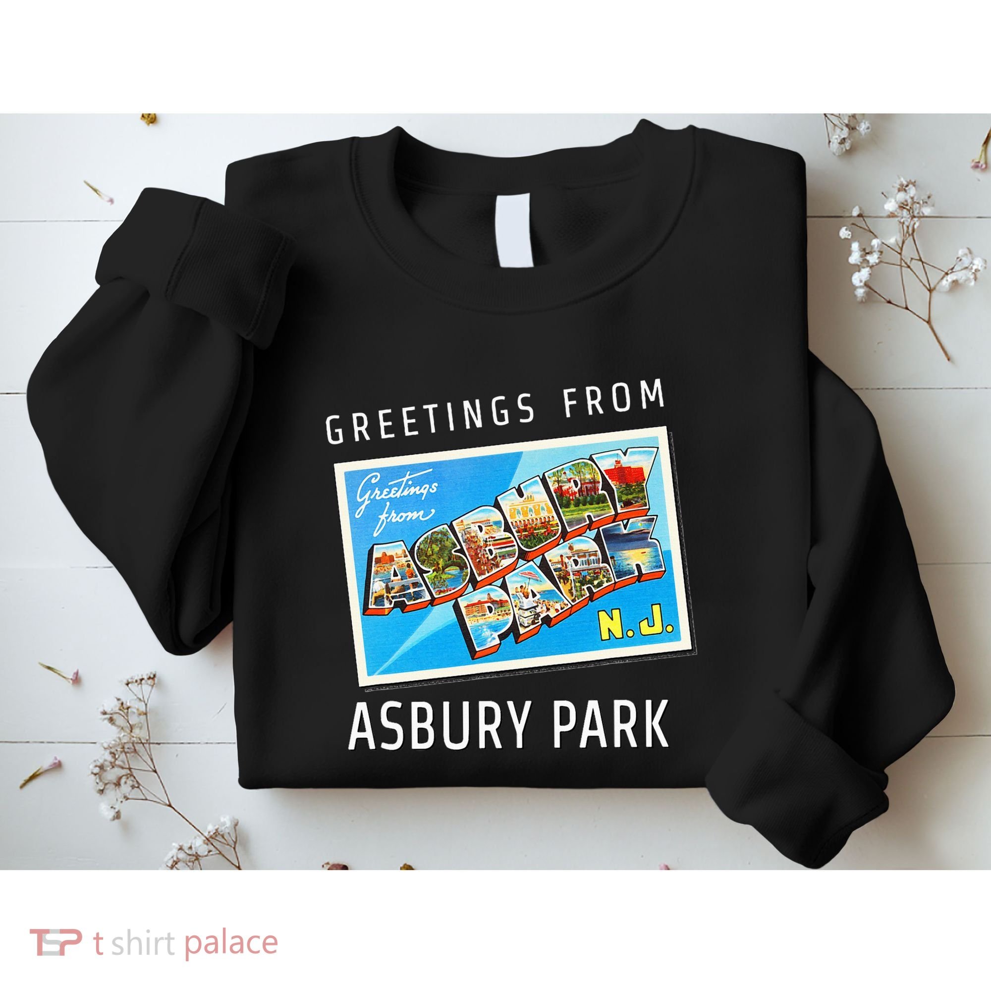 Asbury Park New Jersey Nj Travel Souvenir Gift Postcard Sweatshirt
