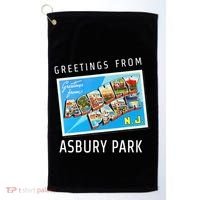 Asbury Park New Jersey Nj Travel Souvenir Gift Postcard Golf Towel thumb 0