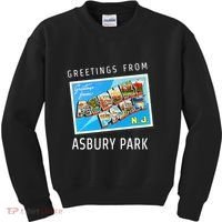 Asbury Park New Jersey Nj Travel Souvenir Gift Postcard Kids Sweatshirt thumb 0