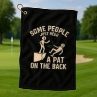 A Pat on the Back - Perfect for Father's Day Gifts Golf Towel thumb 1