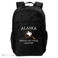 Alaska Pissing Off Texas Since 1959 Size State Backpack thumb 0