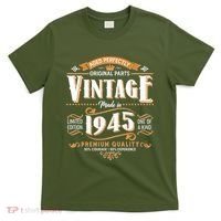 Aged Perfectly Original Parts Vintage Made In 1945 80th Birthday T-Shirt thumb 0