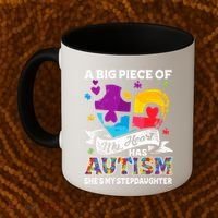 A Piece Of My Heart Has Autism My Stepdaughter Funny Gift Coffee Mug thumb 2