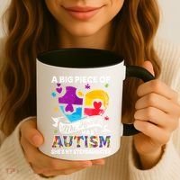 A Piece Of My Heart Has Autism My Stepdaughter Funny Gift Coffee Mug thumb 3