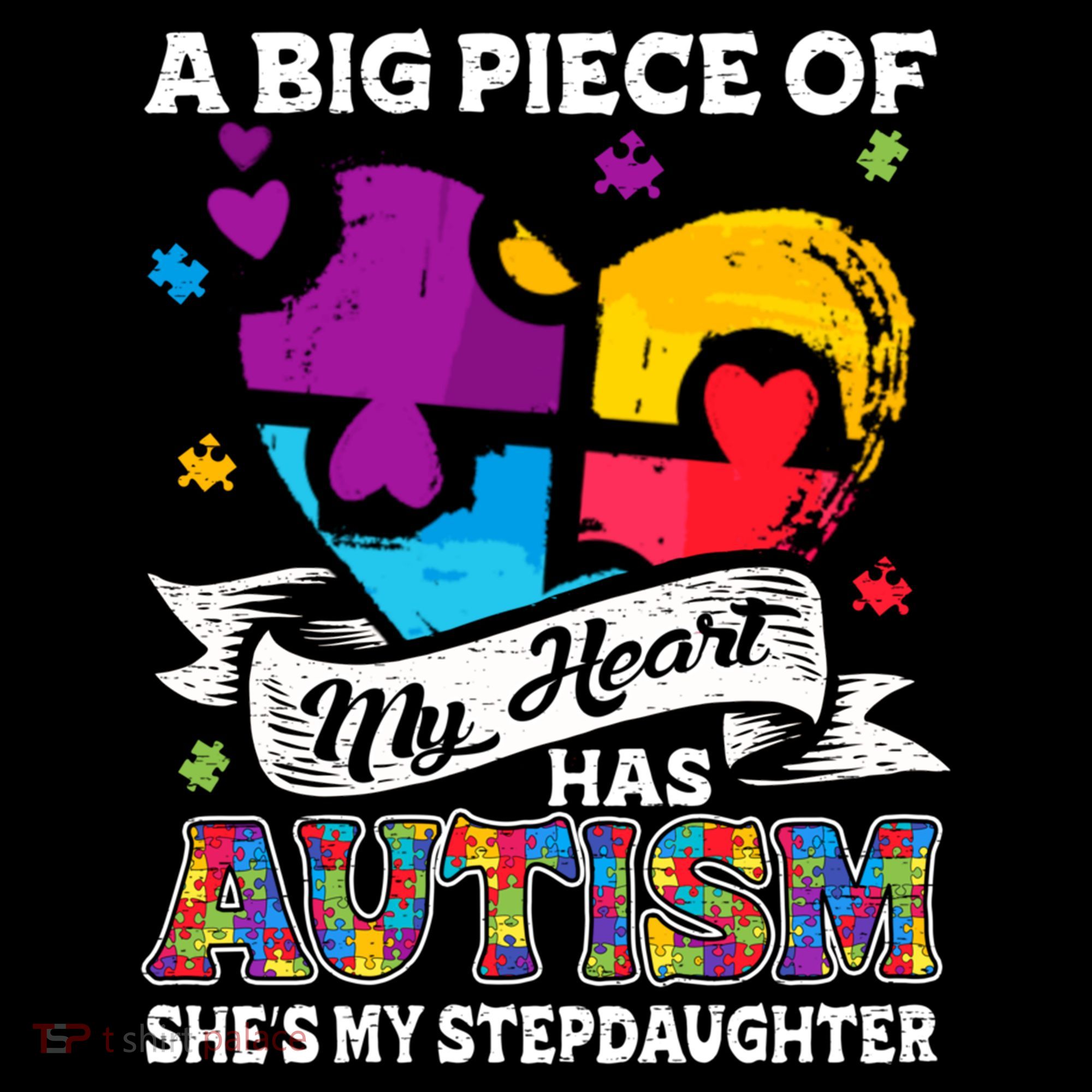 A Piece Of My Heart Has Autism My Stepdaughter Funny Gift Coffee Mug