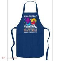 A Piece Of My Heart Has Autism My Stepdaughter Funny Gift Apron thumb 0