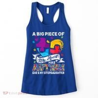 A Piece Of My Heart Has Autism My Stepdaughter Funny Gift Women's Tank Top thumb 0