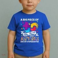 A Piece Of My Heart Has Autism My Stepdaughter Funny Gift Toddler T-Shirt thumb 2